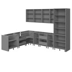 Gray & Black Kitchen Cabinet Set - 8x10ft