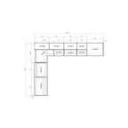 Gray & Black Kitchen Cabinet Set - 8x10ft