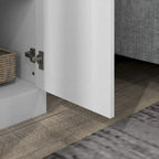 69 Tall Storage Cabinet with Movable Storage Shelves, Modern Style Pantry Cupboard Cabinet with Soft Close Doors, White