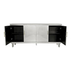70.07 Wood Storage Cabinet with 4 Doors and Adjustable Shelves