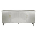 70.07 Wood Storage Cabinet with 4 Doors and Adjustable Shelves
