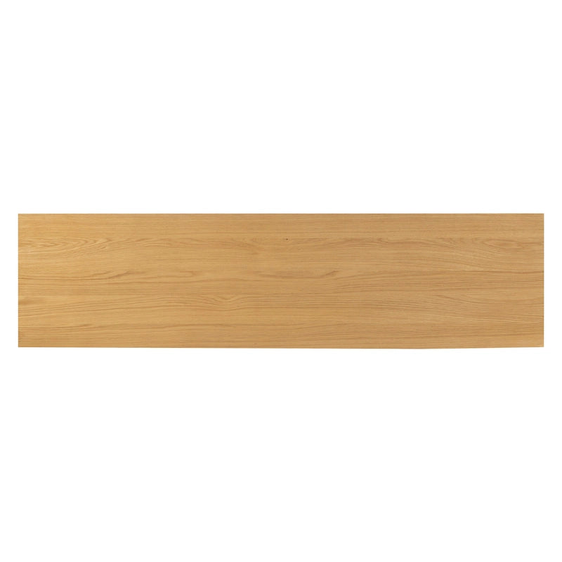 70" Oak Wood Sideboard with Cane Webbing Doors
