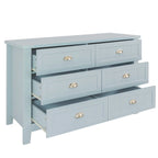 3-Drawer Wooden Sideboard Cabinet with Shell Handles