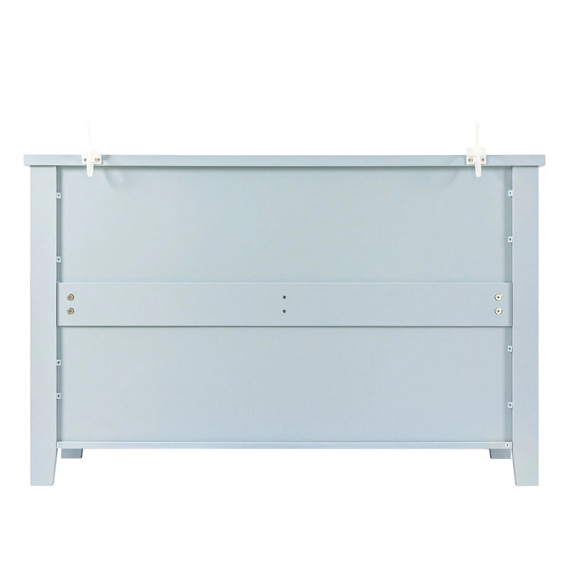 3-Drawer Wooden Sideboard Cabinet with Shell Handles