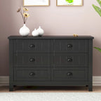 3-Drawer Wooden Sideboard Cabinet with Shell Handles