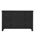 3-Drawer Wooden Sideboard Cabinet with Shell Handles
