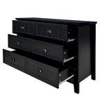 3-Drawer Wooden Sideboard Cabinet with Shell Handles