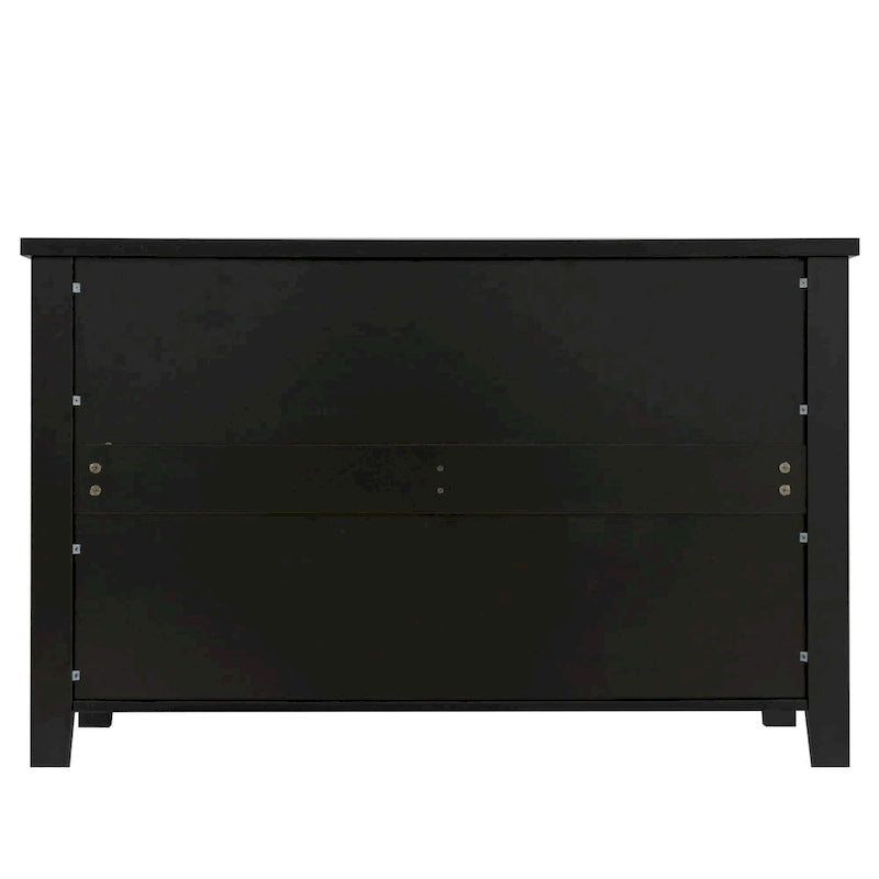 3-Drawer Wooden Sideboard Cabinet with Shell Handles