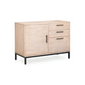 Mountain White Filing Cabinet with Black Frame - 3 Drawer
