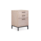 Mountain White Filing Cabinet with Black Frame - 3 Drawer