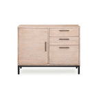Mountain White Filing Cabinet with Black Frame - 3 Drawer