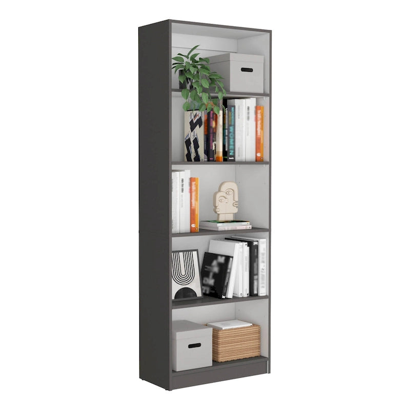3-Piece Bookcase Set - Multi-Color - 74" Wide