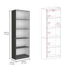 3-Piece Bookcase Set - Multi-Color - 74" Wide