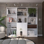 3-Piece Bookcase Set - Multi-Color - 74" Wide