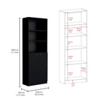 3-Piece Bookcase Set - Multi-Color - 74" Wide