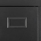 High Storage Cabinet with 2 Doors and 4 Partitions for 5 Separate Storage Spaces