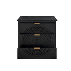3 Drawer Cabinet with Hollow-Carved