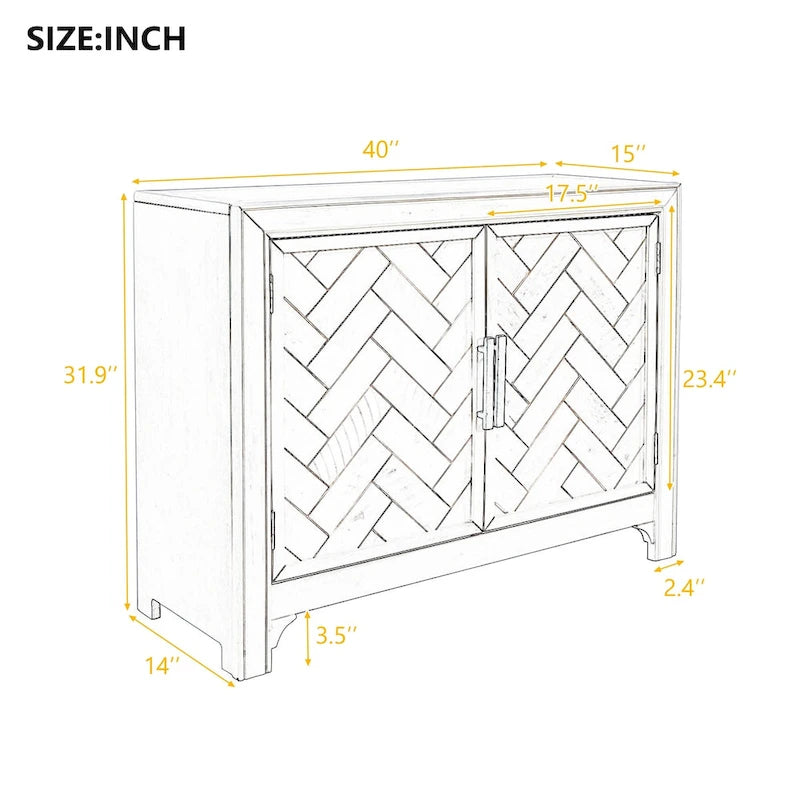 31.90 in. H Storage Cabinet with Adjustable Shelves