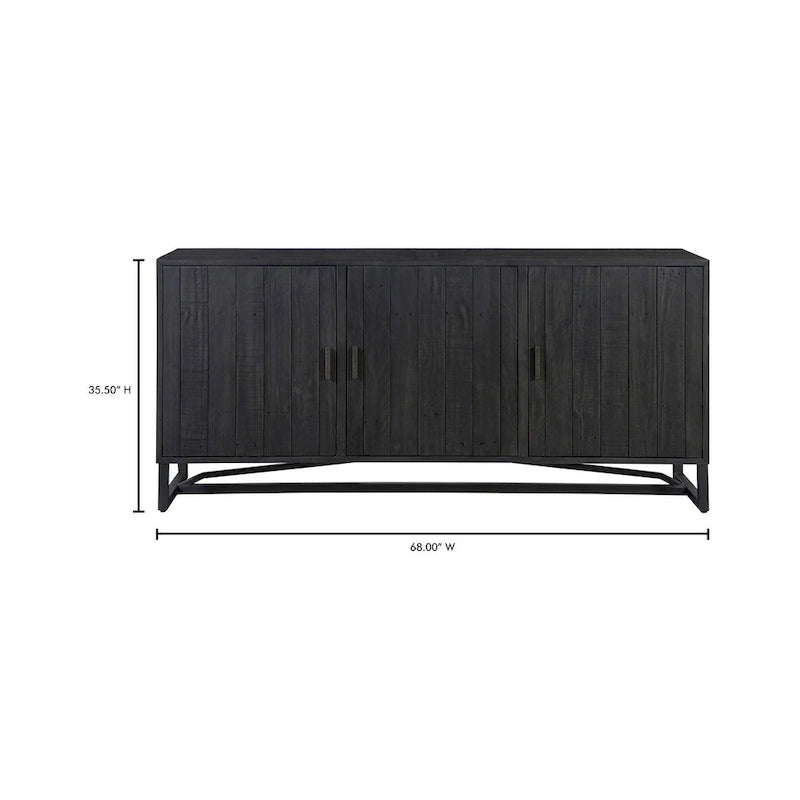 Semi-gloss Lacquer and Water-based Stain Sideboard