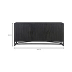Semi-gloss Lacquer and Water-based Stain Sideboard