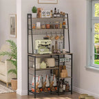 Coffee Bar Cabinet Large Farmhouse Coffee Station - 35.8D x 15.5W x 69.2H