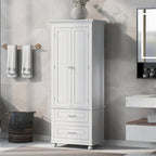 Tall Storage Cabinet with Two Drawers