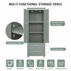 Tall Storage Cabinet with Two Drawers