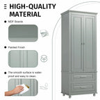 Tall Storage Cabinet with Two Drawers