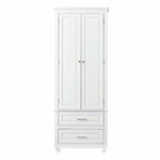 Tall Storage Cabinet with Two Drawers