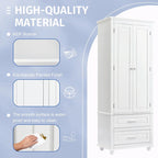 Tall Storage Cabinet with Two Drawers