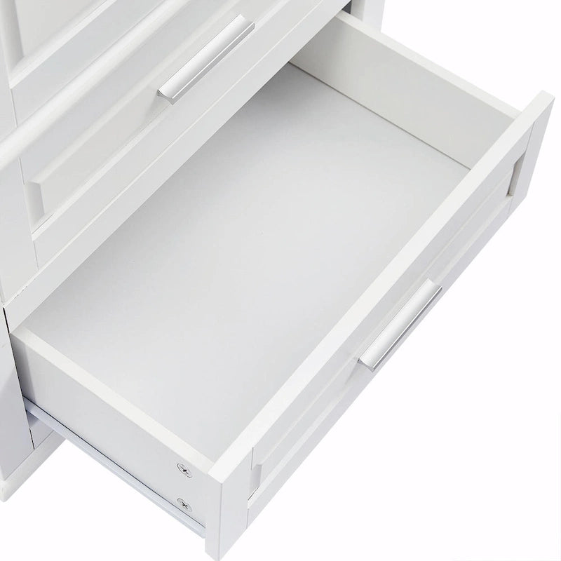 Tall Storage Cabinet with Two Drawers