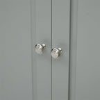 Tall Storage Cabinet with Two Drawers for Bathroom/Office