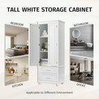 Bathroo Storage Cabinet with Two Drawers