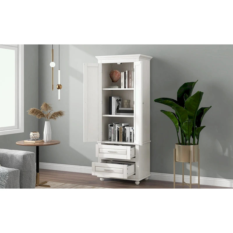 Bathroo Storage Cabinet with Two Drawers