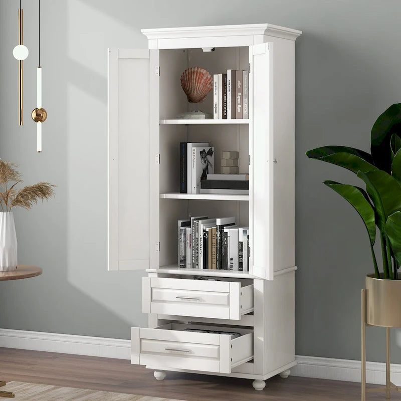 Bathroo Storage Cabinet with Two Drawers