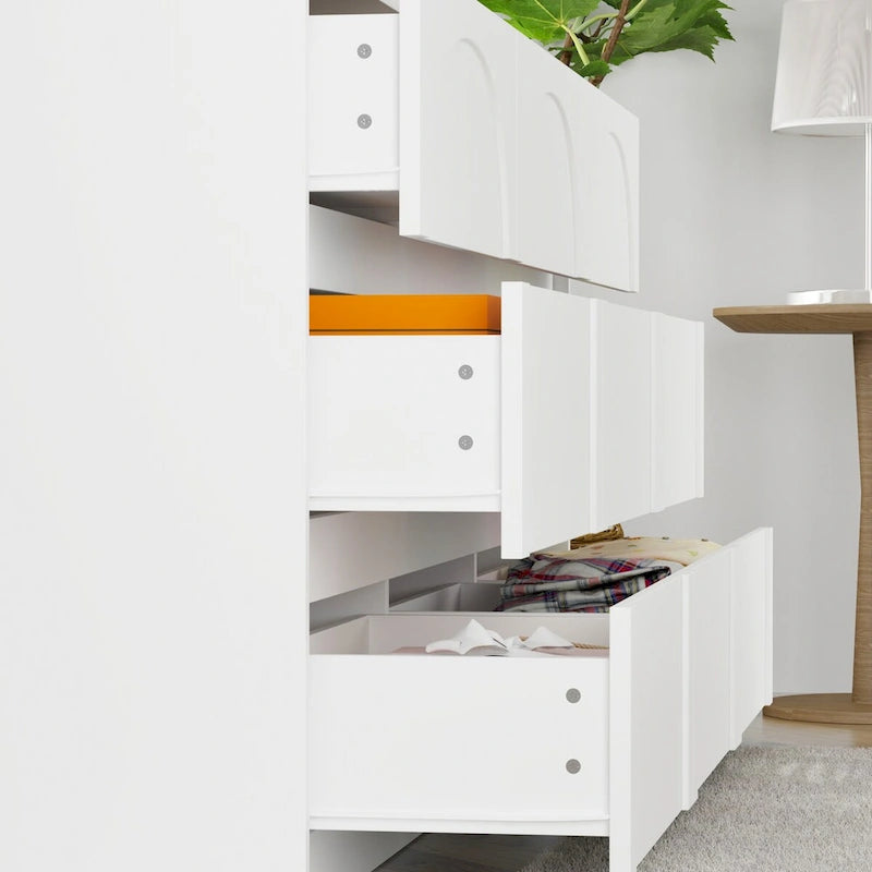 63W Contemporary 6-Drawer Storage Cabinet Sideboard Buffet